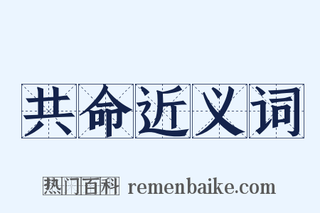 共命近义词是什么意思的图片